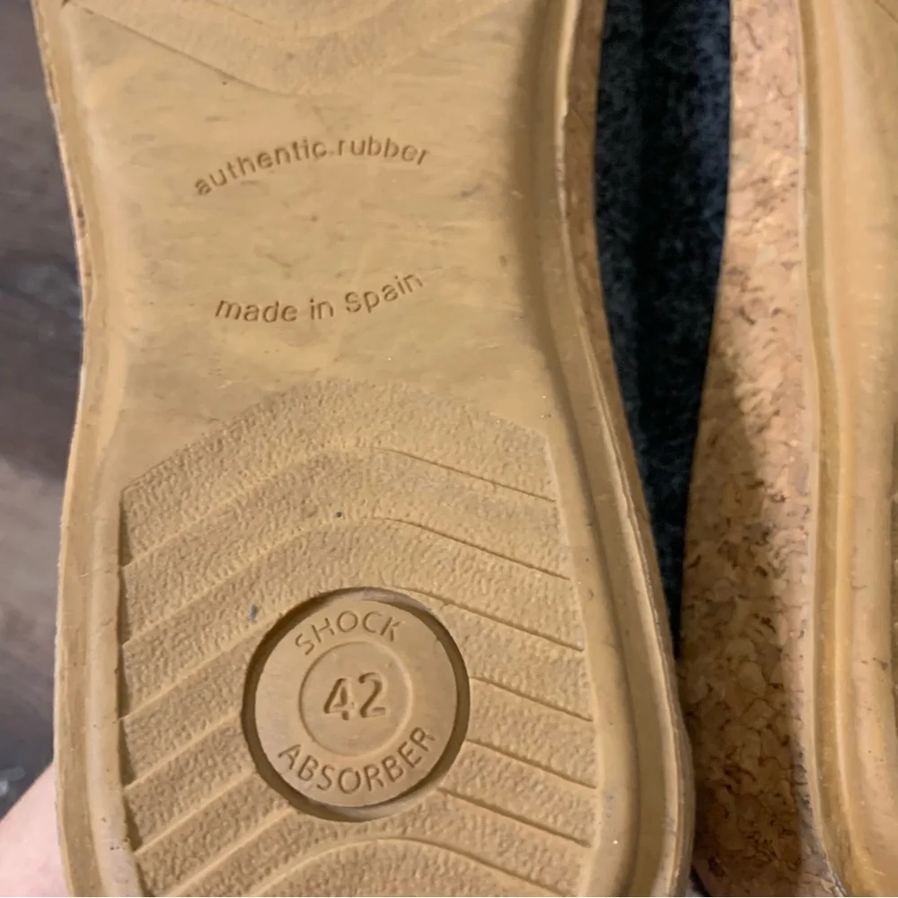 Taos Womens woolery 2 gray slip on clogs 42 - Picture 7 of 9